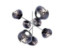 Melt Large Chandelier Smoke - lampa wisząca