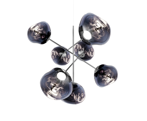 Melt Large Chandelier Smoke - lampa wisząca