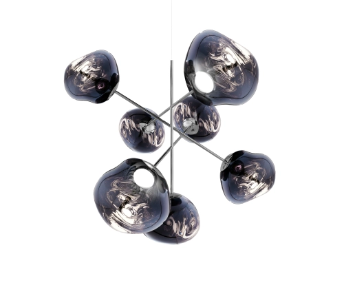 Melt Large Chandelier Smoke - lampa wisząca