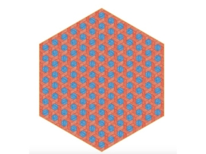 Hexagon Red/Blue by Studio Job - dywan