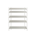 Compile Shelving System - regał w kolorze szarym