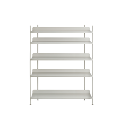 Promocja! Compile Shelving System - regał w kolorze szarym