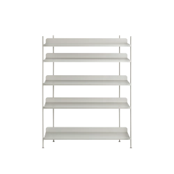 Promocja! Compile Shelving System - regał w kolorze szarym