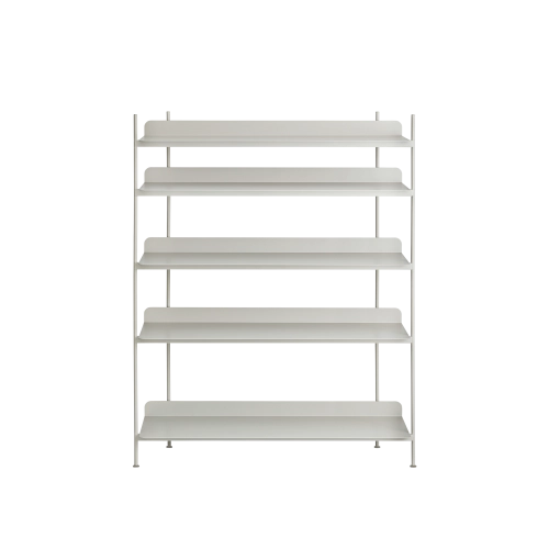 Compile Shelving System - regał w kolorze szarym