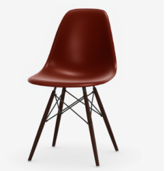 Promocja! EPC RE DSW (Eames Plastic Side Chair) - krzesło w kolorze Bordeaux