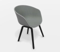 About a Chair AAC 22 - Steelcut Trio 155 / Black lacquered oak - krzesło