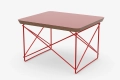 Occasional table dark brick red