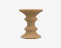 Stool model C chestnut