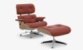 Eames Lounge Chair & Ottoman (chestnut - red stone)