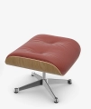 Eames Lounge Chair & Ottoman (chestnut - red stone)