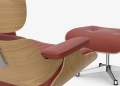 Eames Lounge Chair & Ottoman (chestnut - red stone)
