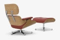 Eames Lounge Chair & Ottoman (chestnut - red stone)