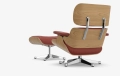 Eames Lounge Chair & Ottoman (chestnut - red stone)