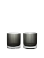Ripple Tumbler Glasses - Set of 2 - zestaw szklanek smoked grey