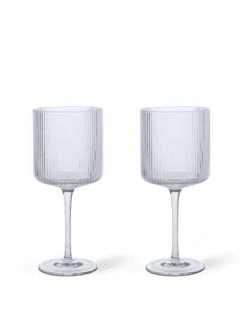 Ripple Red Wine Glasses - Set of 2 - zestaw kieliszków do wina czerwonego