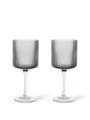 Ripple Red Wine Glasses - Set of 2 - zestaw kieliszków do wina czerwonego
