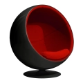 EEAA-BallChair-BlackFrame-Red