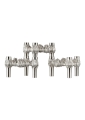 Quist Candle holder Brushed crome - świecznik