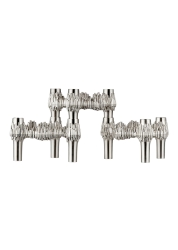 Quist Candle holder brushed chrome - świecznik 