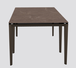 Boma - stół rozkładany 160x90 cm kolor BRONZE (MATT)