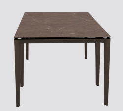 Boma - stół rozkładany 160x90 cm kolor BRONZE (MATT)