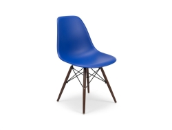 PROMOCJA! EPC DSW (Eames Plastic Chair) old height - Dark Blue/Black Wood - krzesło