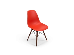 PROMOCJA! EPC DSW (Eames Plastic Chair) old height - Poppy Red - krzesło