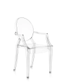 Fotel Kartell Louis Ghost z transparentnego  poliwęglanu 2