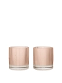 Ripple Tumbler Glasses - Set of 2 - zestaw szklanek blush