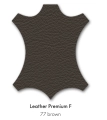 Vitra Eames Lounge Chair, próbka skóry Premium F w kolorze 77 brown