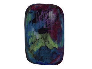 Scribble Black/Green/Blue by Front - dywan