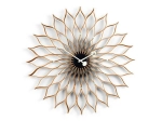 Sunflower Clock - Birch - zegar ścienny