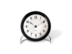 Arne Jacobsen Station Table clock black - budzik