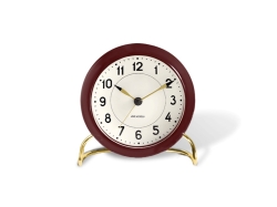 Arne Jacobsen Station Table clock red - budzik