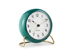 Arne Jacobsen Station Table clock green - budzik