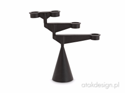 Spin Candelabra Mini Black - świecznik