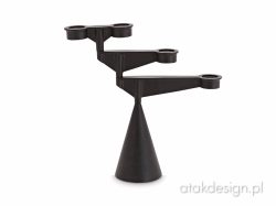 Spin Candelabra Mini Black - świecznik