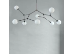 Drop Chandelier Bulp  Grey - żyrandol