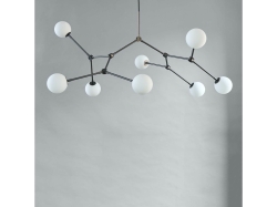 Drop Chandelier Bulp  Grey - żyrandol