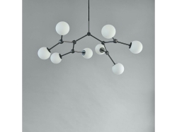Drop Chandelier Bulp Grey Mini - żyrandol