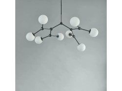 Drop Chandelier Bulp Grey Mini - żyrandol