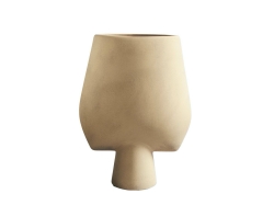 Sphere Vase Square Big Sand - wazon
