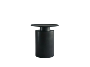 Pillar Coffee Table Tall Burned Black - stolik