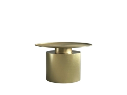 Promocja! Pillar Coffee Table Low Brass - stolik
