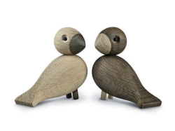 Lovebirds - drewniane ptaszki