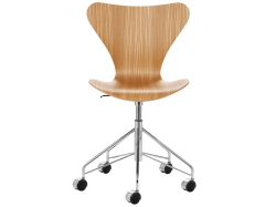 Series 7 (3117 Lacquered Veneer) - krzesło na kółkach