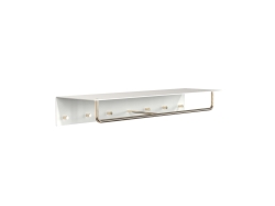 Wardrobe Shelf - 6 hooks - półka, wieszak