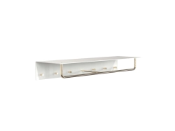 Wardrobe Shelf - 6 hooks - półka, wieszak