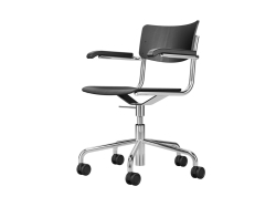 Swivel chair S 43 - krzesło na kółkach z podłokietnikami