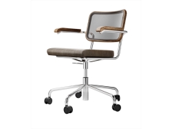 Swivel chair S 64 SPVNDR - krzesło na kółkach tapicerowane